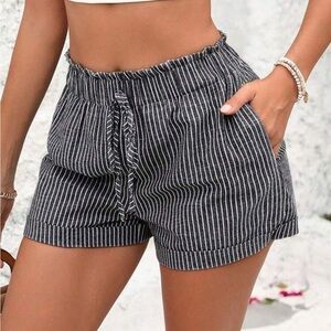 NEW in bag, SHEIN Gray and White Shorts